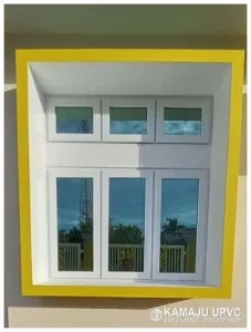 Jendela UPVC + Kaca Oneway