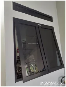 Jendela UPVC warna HItam